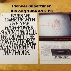 Pioneer Supertuner IIIs orig 1984 ad 2 PG