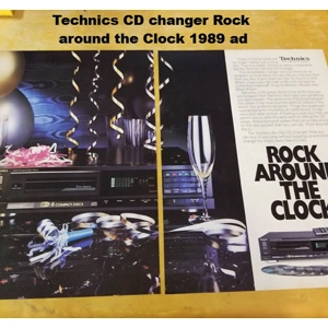 Technics CD changer Rock around the Clock 1989 ad