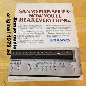 Sanyo audio original 1979 ad