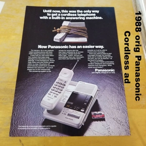1988 orig Panasonic Cordless ad