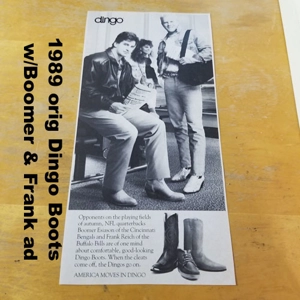 1989 orig Dingo Boots w/Boomer & Frank ad