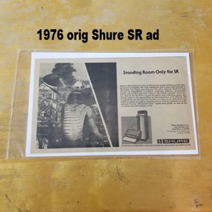 1976 orig Shure SR ad