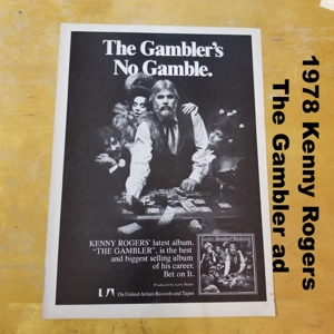1978 Kenny Rogers The Gambler ad