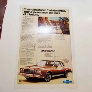 Original 1979 Chevrolet Monte Carlo 1980 ad