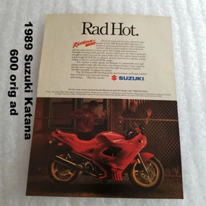 1989 Suzuki Katana 600 orig ad