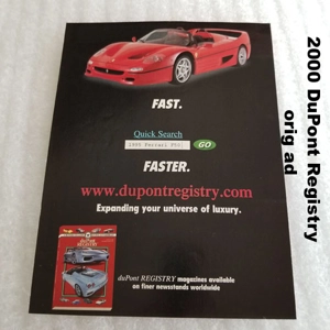 2000 DuPont Registry orig ad