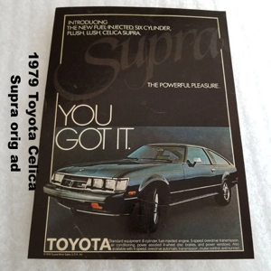 1979 Toyota Celica Supra orig ad