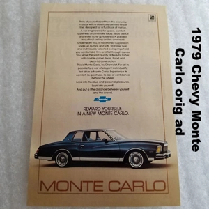 1979 Chevy Monte Carlo orig ad