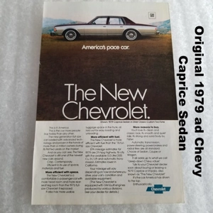 Original 1979 ad Chevy Caprice Sedan