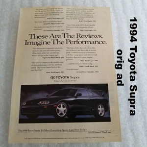1994 Toyota Supra orig ad
