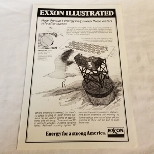 1979 Exxon Illustrated orig ad