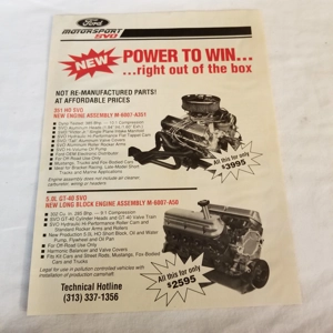 1992 Ford Motorsport SVO ad