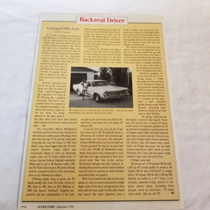Original 1991 Super Ford Mag article In Praise of Older Fords