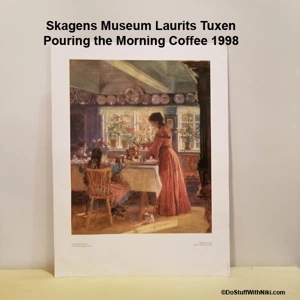 1998 Skagens Museum Denmark Laurits Tuxen Pouring the morning Coffee