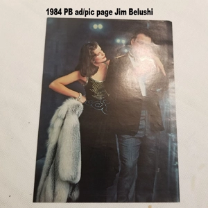 1984 PB ad/pic page Jim Belushi