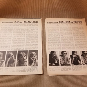 Original 80's PB article Paul & Linda McCartney/Lennon & Ono