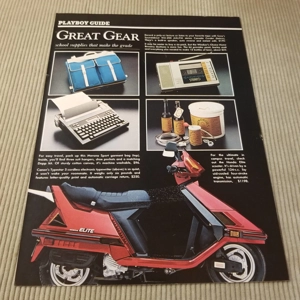 Original 1984 Playboy Guide Great Gear article