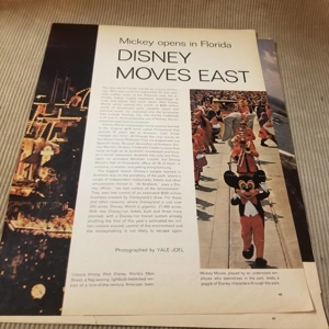 Original 1968 Life Mag article Mickey opens in Florida Disney
