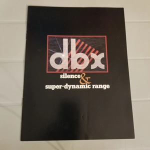 Original vintage DBX Silence & Super Dynamic Range brochure
