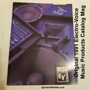 Original 1991 Electro-Voice Music Products Catalog Mag