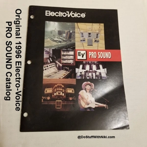 Original 1996 Electro-Voice PRO SOUND Catalog