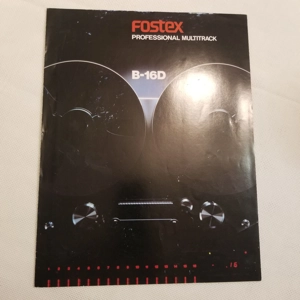 Original 1984 FOSTEX Brochure B-16D Pro Multitrack