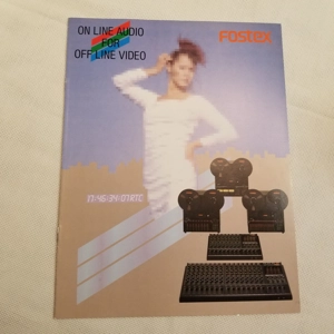 Original 1987 FOSTEX brochure On Line Audio