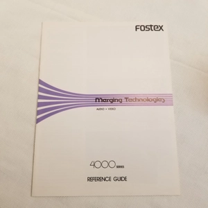 Original Vintage FOSTEX 4000 series reference Guide