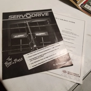 Original 1985 Intersonics ServoDrive brochures/info 3 pcs