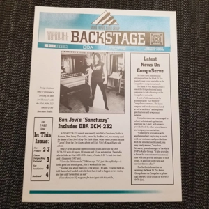 Original 1993 Mark IV newsletter BackStage