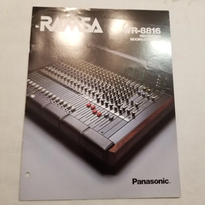 Original vint RAMSA WR-8816 Mixing Console brochure