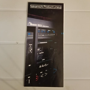 Original vintage NAKAMICHI Product Lineup brochure