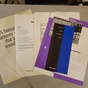 Original 90's Digidesign lot of brochures and sheets.