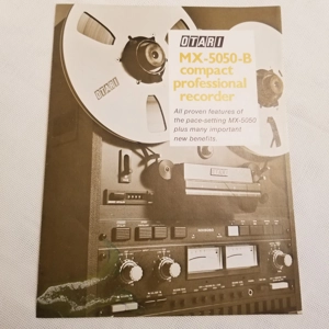 Original 1979 OTARI brochure MX-5050-B Pro Recorder