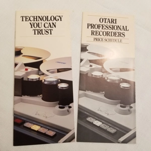 Original 1983 OTARI Brochure & Price Schedule Recorders