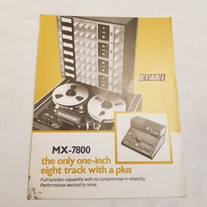 Original Vintage 70's OTARI brochure MX-7800 eight track