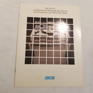 Original 1986 OTARI Brochure The MX-70 Recorder