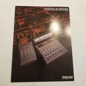 Original 1982 TASCAM System 20 Mixers Dealer Brochure