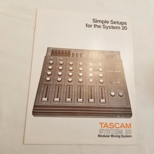 Original 1982 TASCAM brochure Simple Setups for the System 20