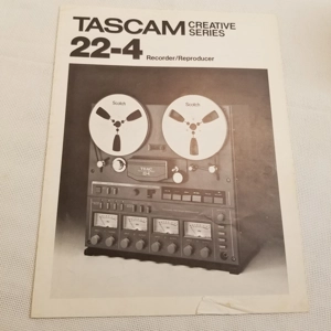 Original 80's TASCAM Brochure Creative series 22-4 Recorder