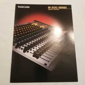 Original Vintage TASCAM brochure M-200 Series Mixing Consoles