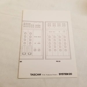 Original Vintage TASCAM System 20 diagram/layout sheets
