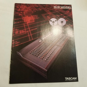 Original 1982 TASCAM brochure M-35 Mixers