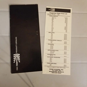 Original 1984 BiAMP Product Catalog w/price sheet