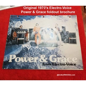 Original 1970's Electro-Voice Power & Grace foldout brochure