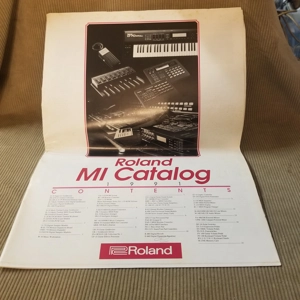 Original 1991 Roland MI Catalog Lg