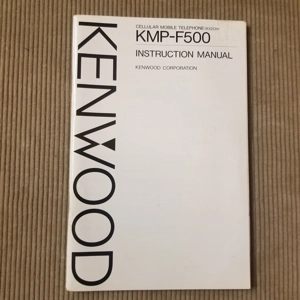 Original 1991 Kenwood KMP-500 Cellphone Manual