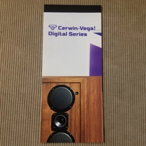 Original vintage Cerwin-Vega! Digital Series brochure.