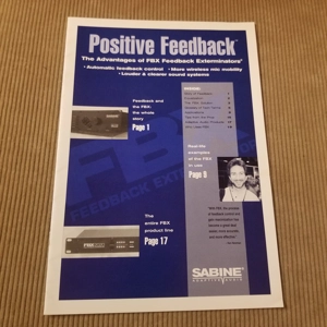 Original 90's Sabine Feedback Exterminators booklet/story