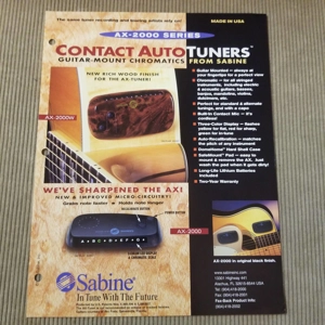 Original 90's Sabine Contact Autotuners Brochure